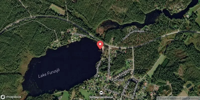 Satellitbild över Furusjön i Habo