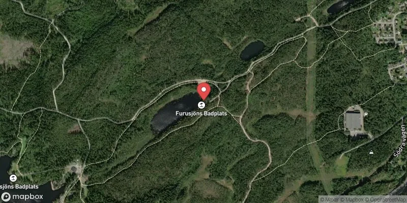 Satellitbild över Furusjöns badplats, Rydboholm i Borås