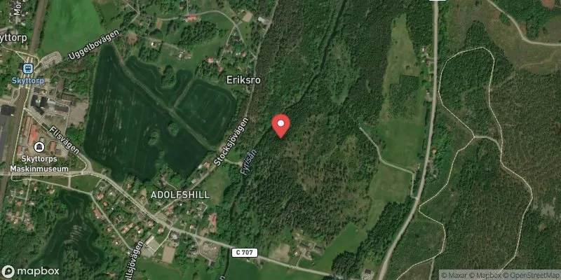 Satellitbild över Fyrisån Skyttorpsbadet i Uppsala
