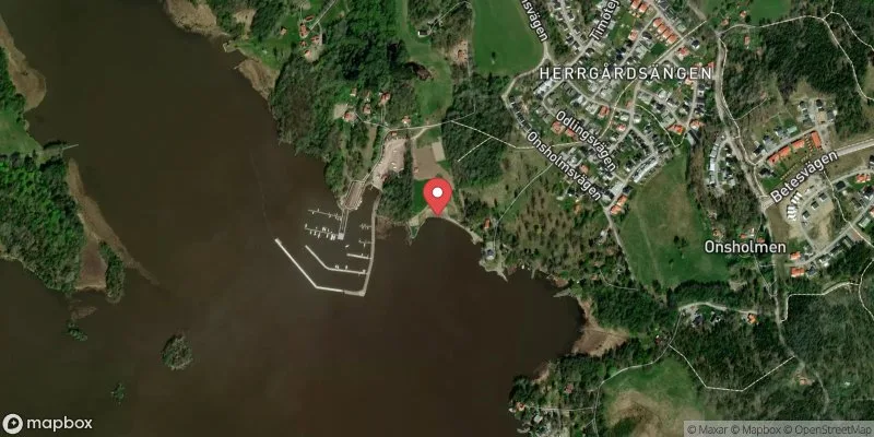 Satellitbild över Gäddeholm i Västerås