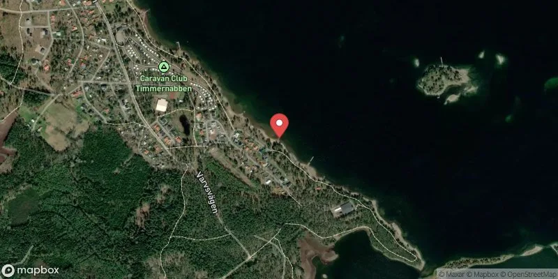 Satellitbild över Gäddenäs (gamla stugbyn) Timmernabben i Mönsterås