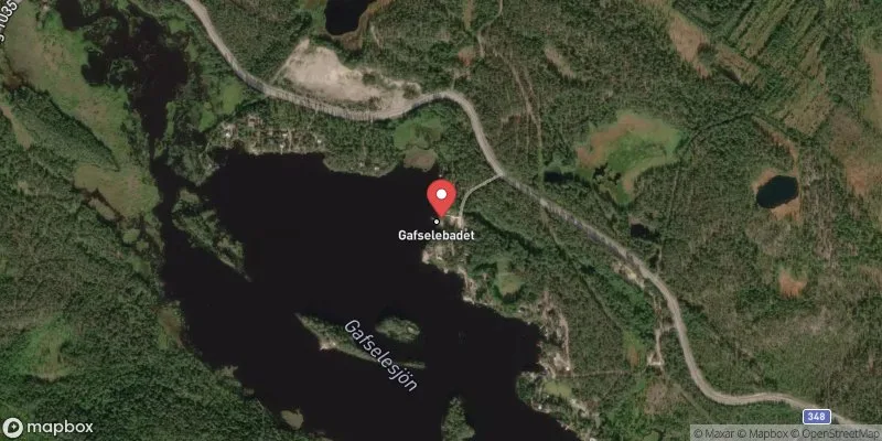 Satellitbild över Gafselebadet, Solberg i Örnsköldsvik