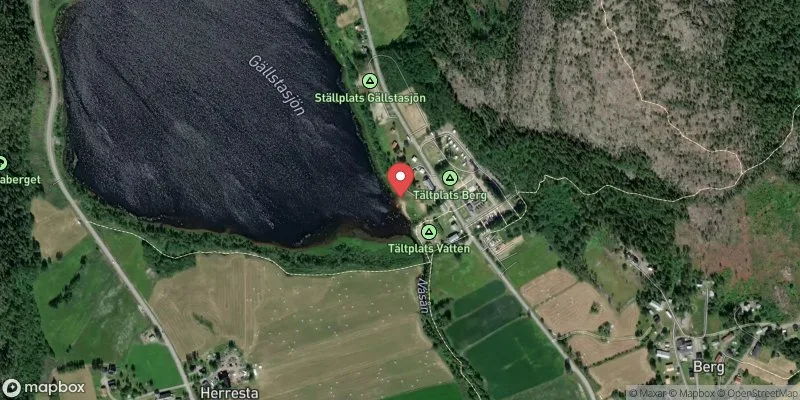 Satellitbild över Gällstasjön i Kramfors
