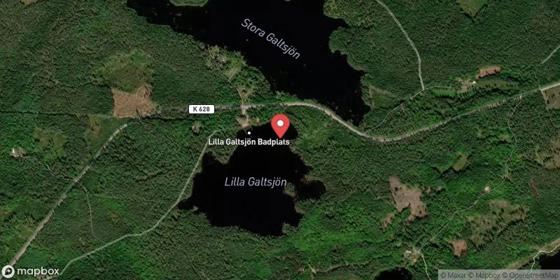 Satellitbild över Galtsjön i Ronneby