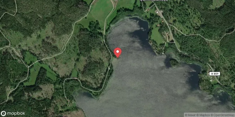 Satellitbild över Gammalskeda badplats (Loftern) i Västervik