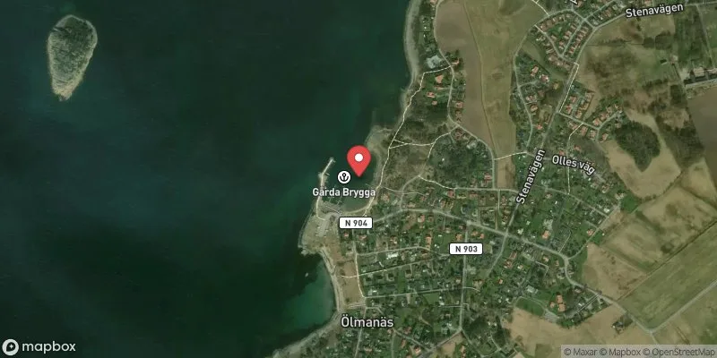 Satellitbild över Gårda brygga - Hamn i Kungsbacka
