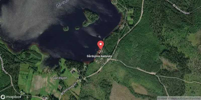 Satellitbild över Gårdsjön, Gnarp i Nordanstig