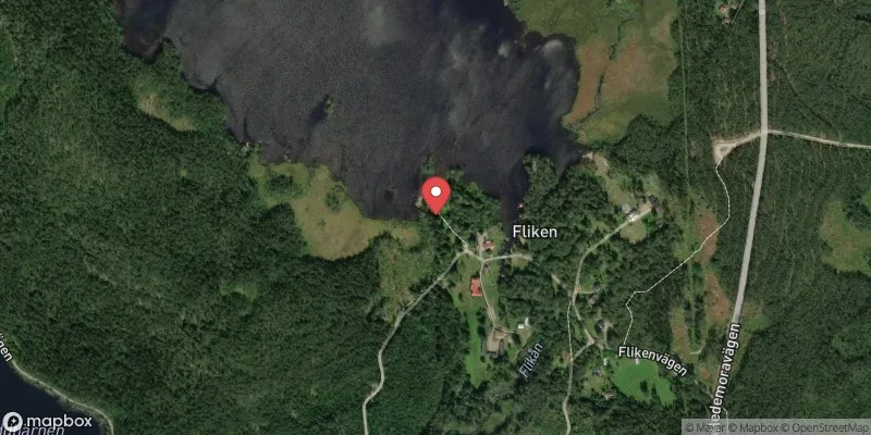 Satellitbild över Gäsen, Flikenbadet i Norberg
