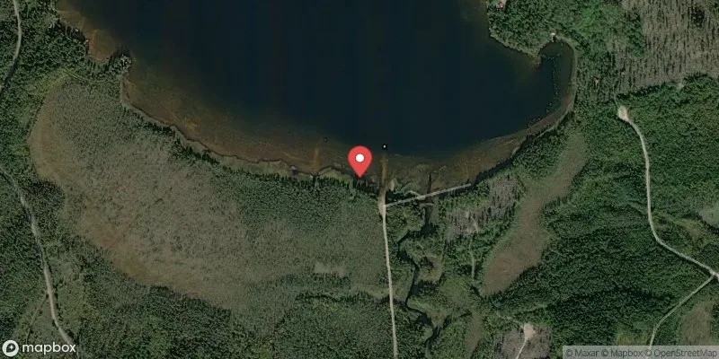 Satellitbild över Gensens badplats i Vansbro