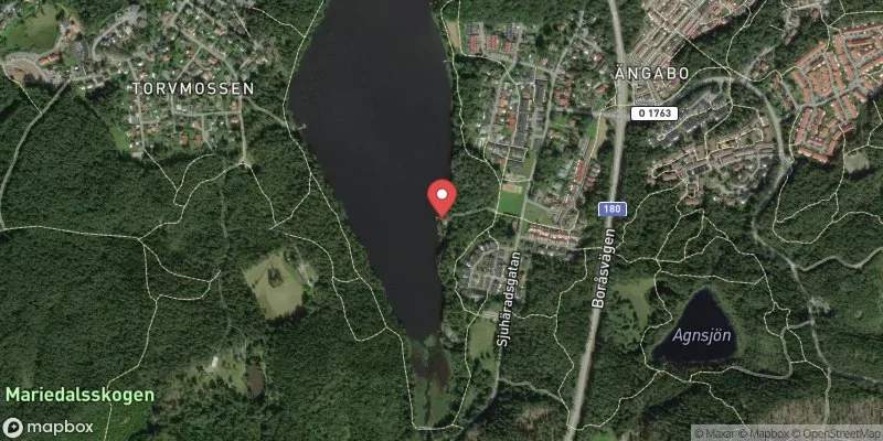 Satellitbild över Gerdsken, Ängabo i Alingsås