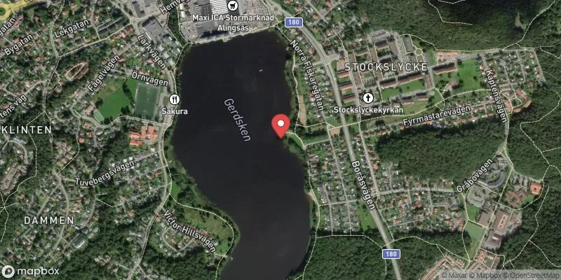Satellitbild över Gerdsken, Gräsbadet i Alingsås