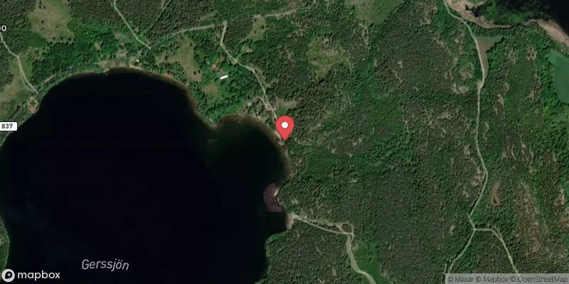 Satellitbild över Gerssjön i Vimmerby
