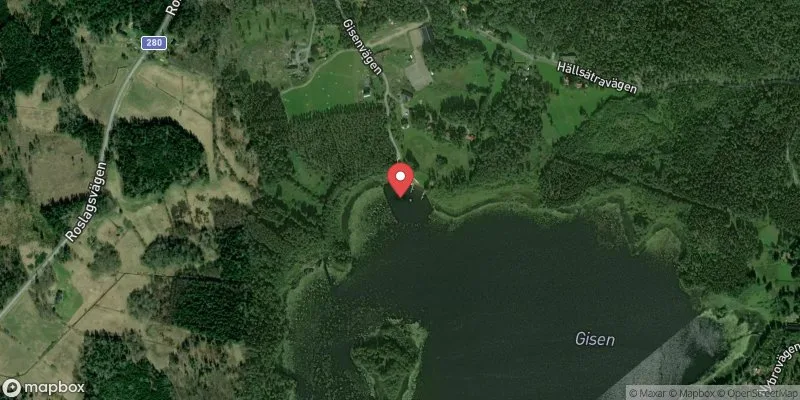 Satellitbild över Gisen i Norrtälje