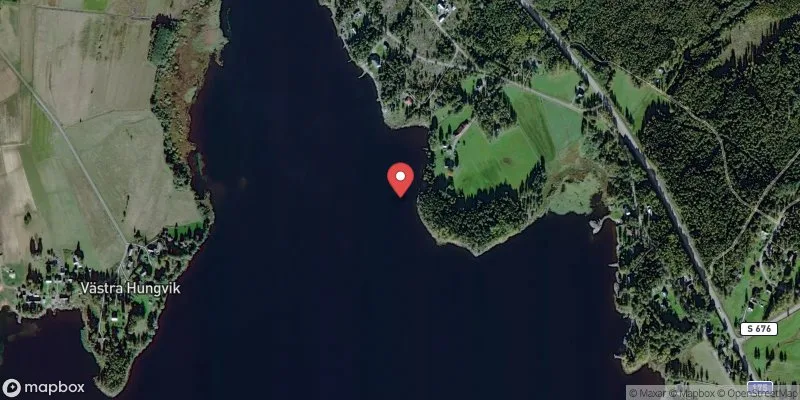 Satellitbild över Glafsfjorden, Hungvik i Arvika