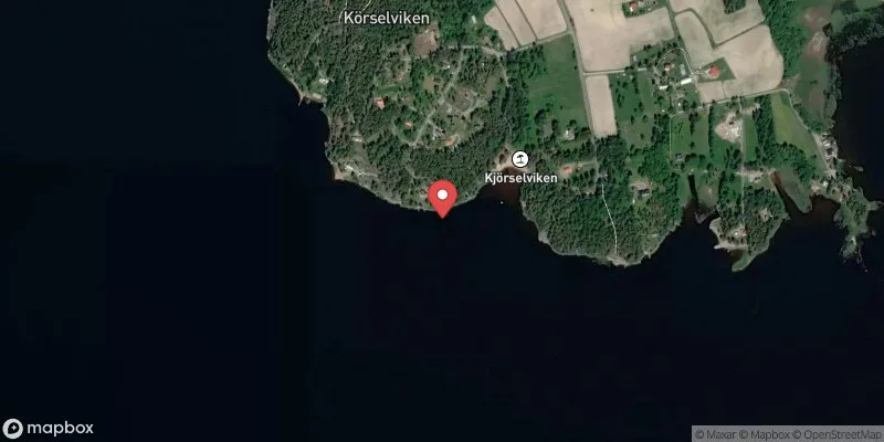 Satellitbild över Glafsfjorden, Körselviken i Arvika