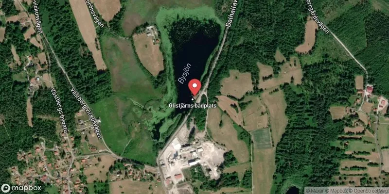 Satellitbild över Glistjärn i Rättvik