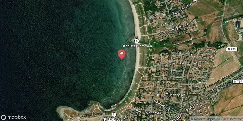 Satellitbild över Glommen i Falkenberg