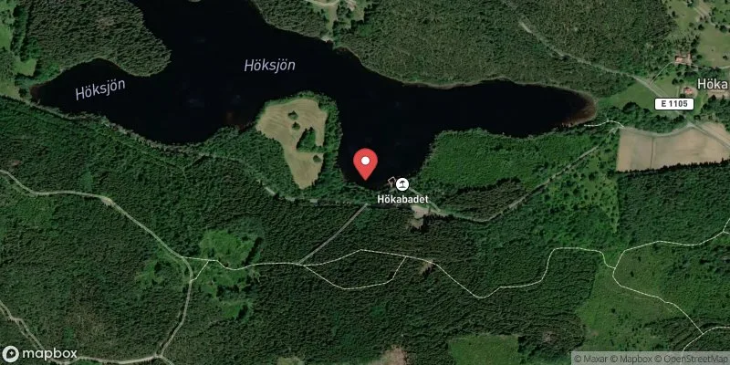 Satellitbild över Godegård, Hökabadet i Motala
