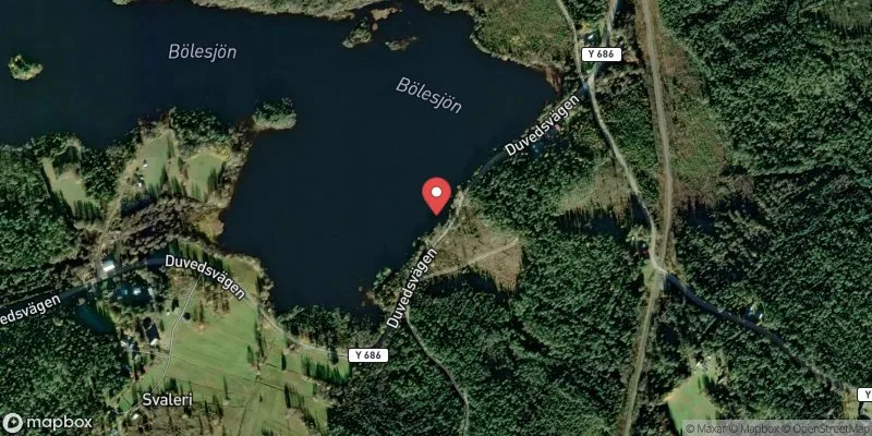 Satellitbild över Gökbölesjön i Timrå
