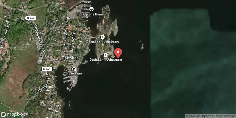 Satellitbild över Gottskär - Utholmen i Kungsbacka