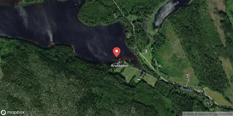 Satellitbild över Grännsjön, Baståsen i Nordanstig