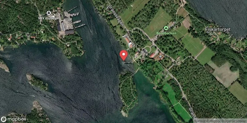 Satellitbild över Gränsö, Slottet i Västervik