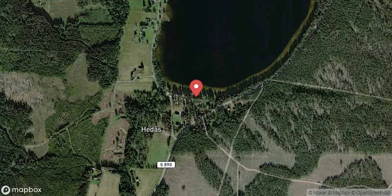 Satellitbild över Grässjön, Hedås i Sunne