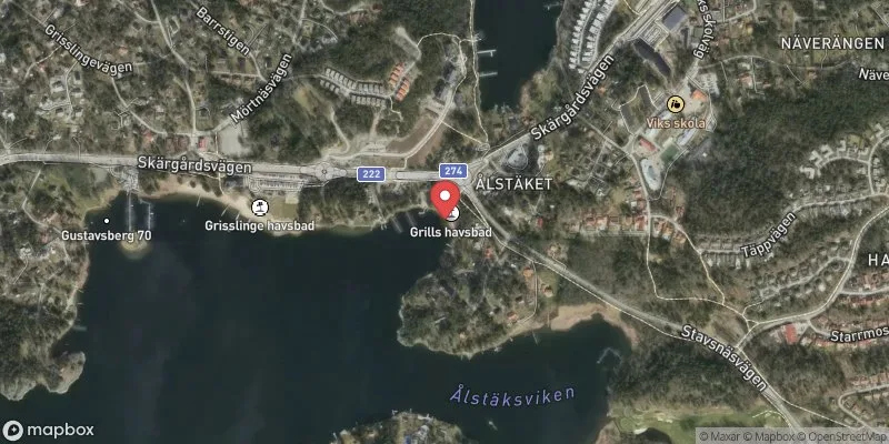 Satellitbild över Grills i Värmdö