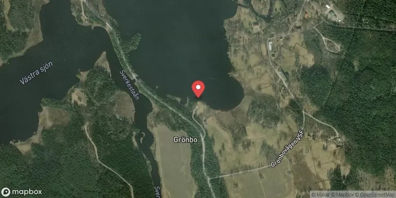 Satellitbild över Grönbobadet i Lindesberg