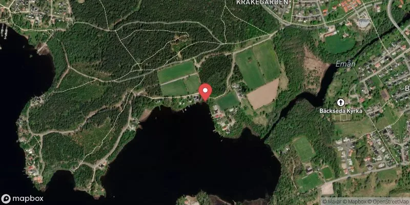 Satellitbild över Grumlan, Sandlandet i Vetlanda