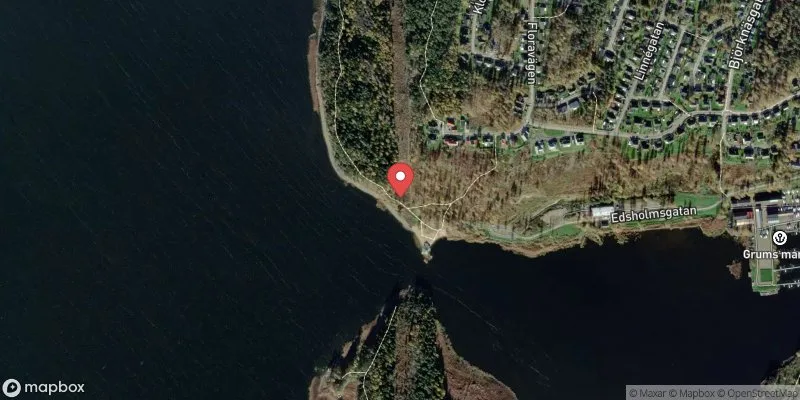 Satellitbild över Grumsfjorden, Trulsen i Grums