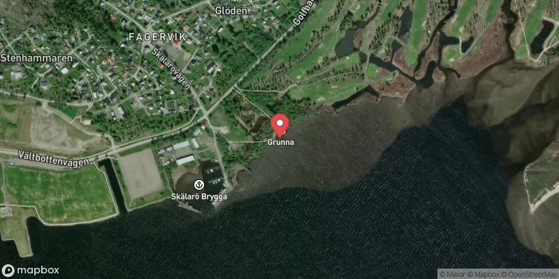 Satellitbild över Grunna i Timrå