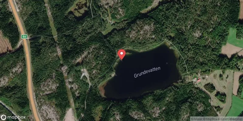 Satellitbild över Grunnevattnet i Tanum
