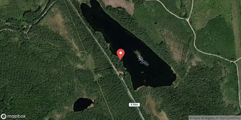 Satellitbild över Gruvberget i Bollnäs