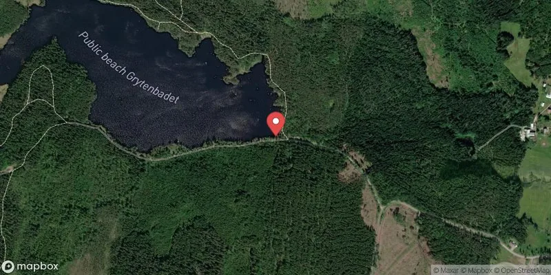 Satellitbild över Grytenbadet i Degerfors