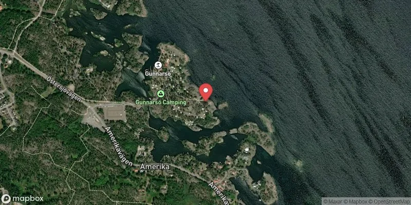 Satellitbild över Gunnarsö Grytan i Oskarshamn