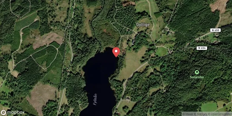 Satellitbild över Gyltigesjön i Halmstad