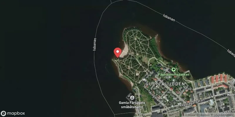 Satellitbild över Gyltzaudden i Luleå