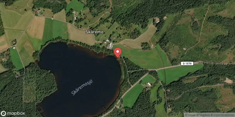 Satellitbild över Håcksvik, Skäremosjön i Svenljunga