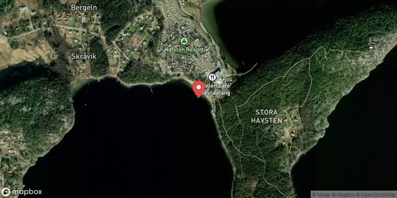 Satellitbild över Hafstens camping i Uddevalla