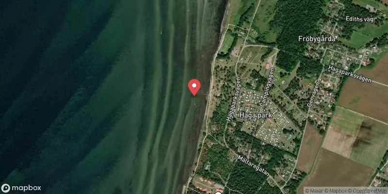 Satellitbild över Haga Park i Mörbylånga
