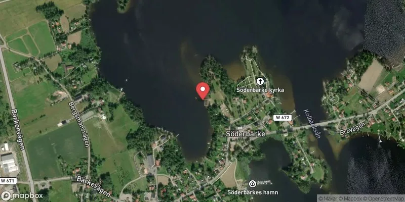 Satellitbild över Hagudden, Norra Barken i Smedjebacken