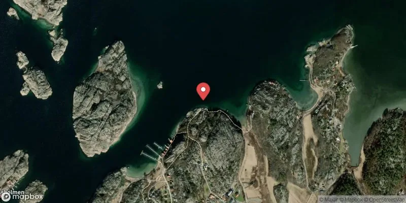 Satellitbild över Hamburgsund i Tanum