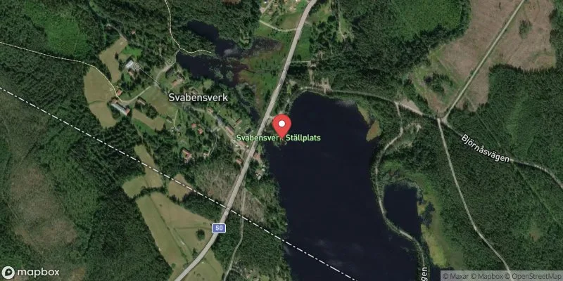 Satellitbild över Hämmen, Svabensverk i Ovanåker