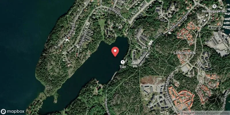 Satellitbild över Hamnviken i Nynäshamn