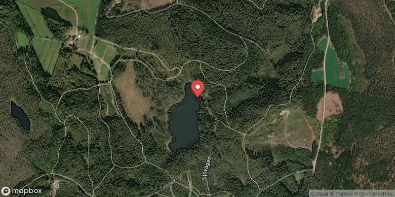 Satellitbild över Hårdasjön, Landsbro i Vetlanda
