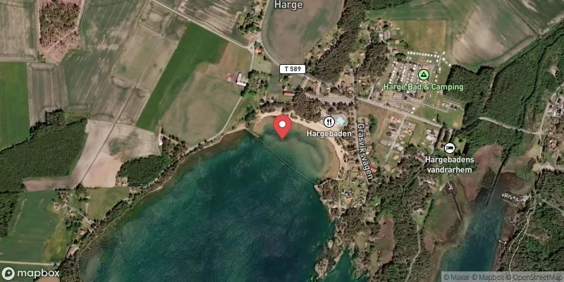 Satellitbild över Hargebaden, Vättern i Askersund