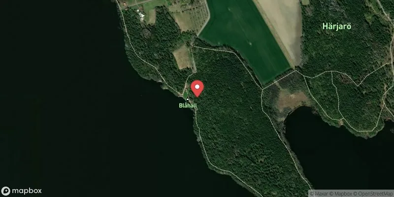 Satellitbild över Härjarö Blåhäll i Enköping