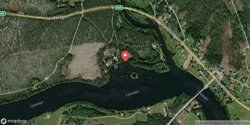 Satellitbild över Härjedalsgården, Älvros i Härjedalen