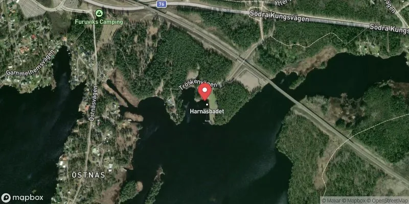 Satellitbild över Harnäs i Gävle